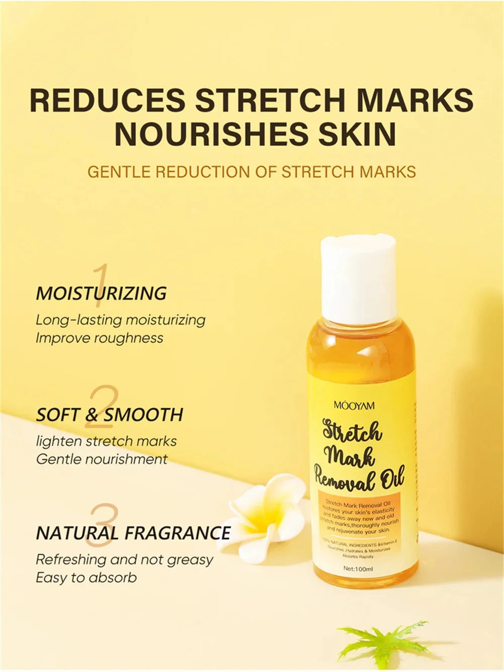 Stretch Mark Removal Oil Removes Postpartum Pregnant Women Scar Repair Obesity Stretch Mark Anti-Aging Firming Serum Skin Care