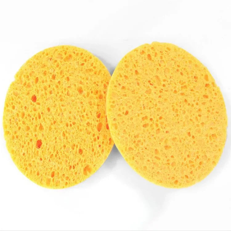 5-10pcs Face Round Makeup Remover Tools Wood Pulp Makeup Beauty Sponge Cellulose Compress Cosmetic Puff Facial Washing Sponge