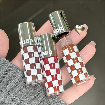 6 Color Punk Dark Red Lip Gloss Matte Lipstick Lasting Waterproof Smoky Dark Nude Purple Durable Natural Lip Tint Korea Makeup