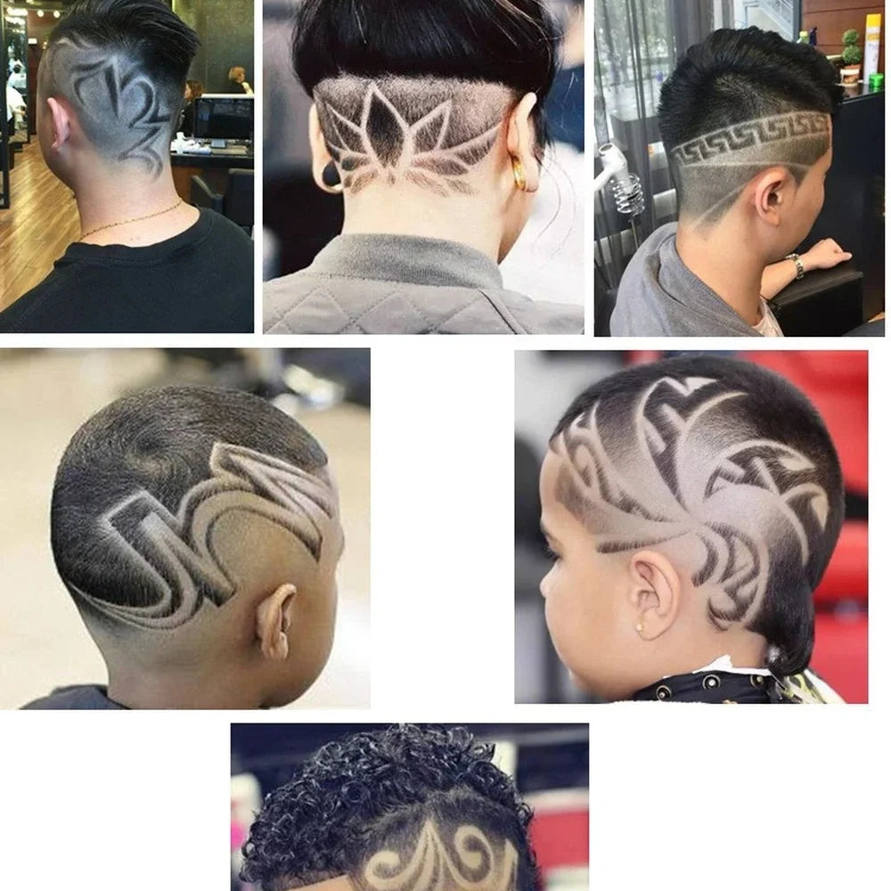 Hair Sculpting Pen + 10 Blades Professional Trimmer Styling Brow Shaving Crochet