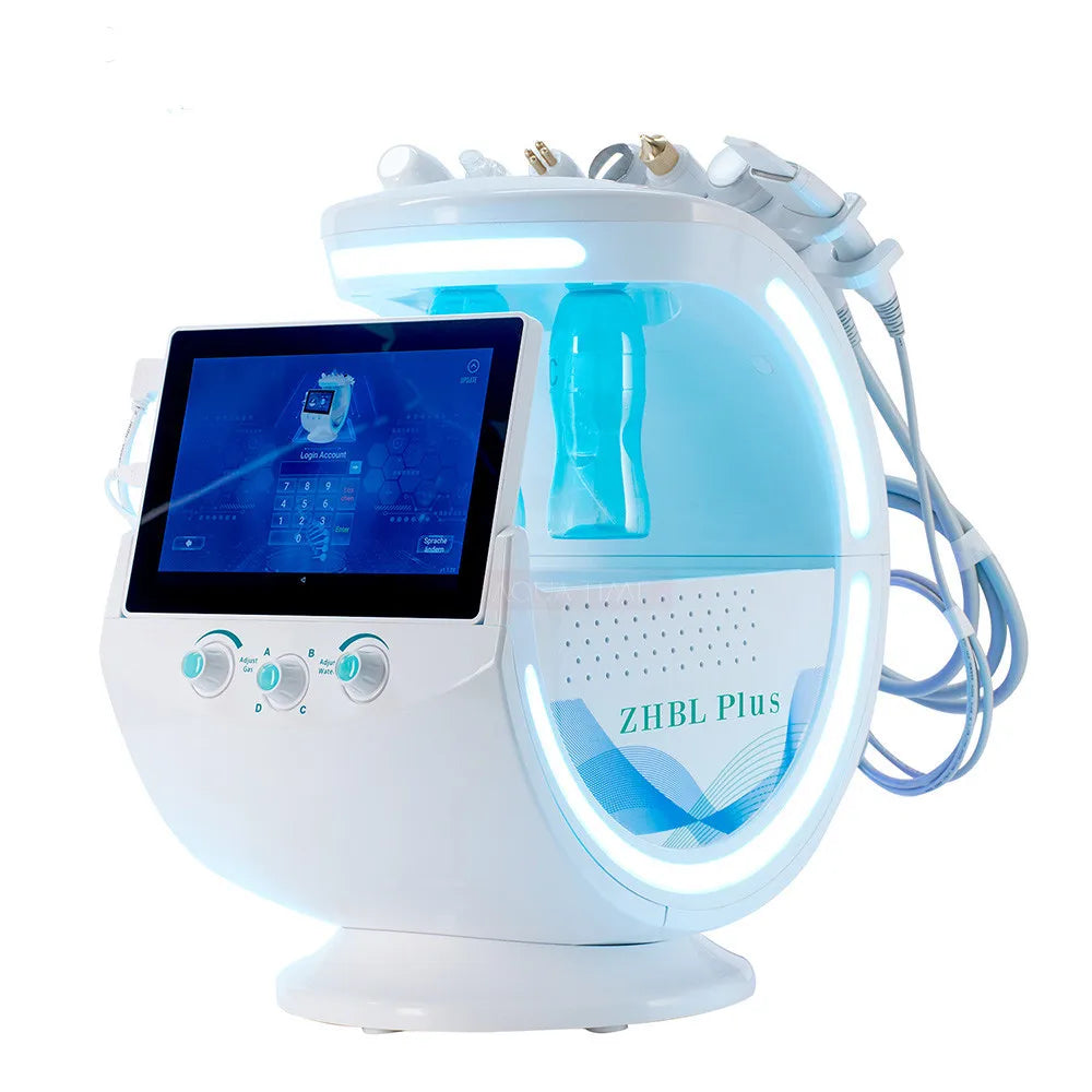 Smart Ice Blue Plus 7 in 1 Oxygen Hydro dermabrasion Bubble Machine Professional Face Hydra Machine rf Lifting ultrason machine