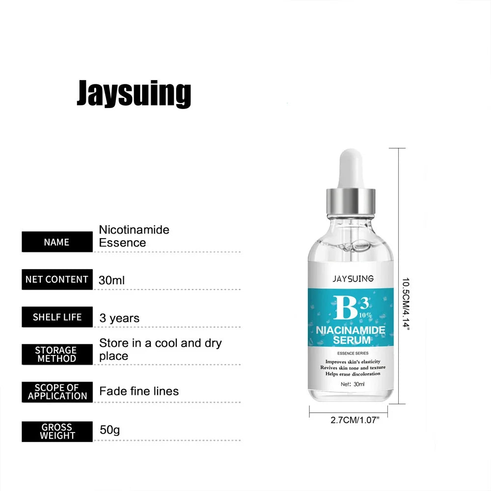 1/2/3pcs Pore Narrowing Essence Nicotinamide Serum Face Hydrating Dry Skin Pores Repair  Lifting Firming Moisturizing Serum