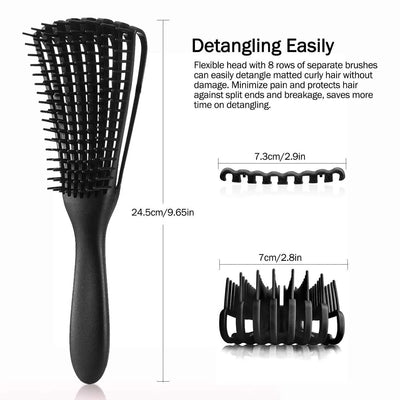 1pcs Octopus Hair Brush Detangling 8-claw Comb Scalp Massage Comb Anti-static Hollow Tangled Hairbrush Hair Styling Tools