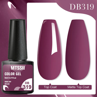 Mtssii 6ml Nail Gel Jelly Eggshell Gel Nail Polish Transparent Gel Soak Off Nail Art Gel UV LED Varnish