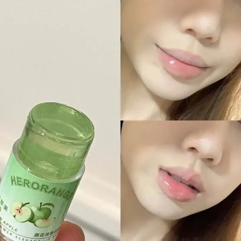 Peach Lychee Fruity Lip Balm Moisturizing Anti-Dry Anti Crack Clear Crystal Lip Balm Lip Care Mini Cute Jelly Lipstick Skin Care