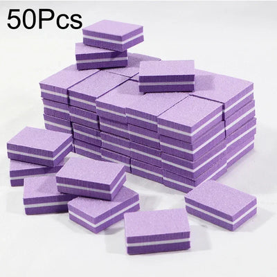 New 100-10Pc Mini Buffing Sanding Files Block Pedicure Care Nail Art Buffer Polish Manicure Pedicure Nail File Tools Nail Charm
