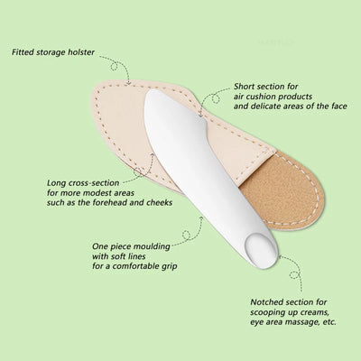 Stainless Steel Cosmetic Scraper Spatula Facial Scraping Massage Foundation Cream Scooping Mixing Stick Professional Makeup Tool