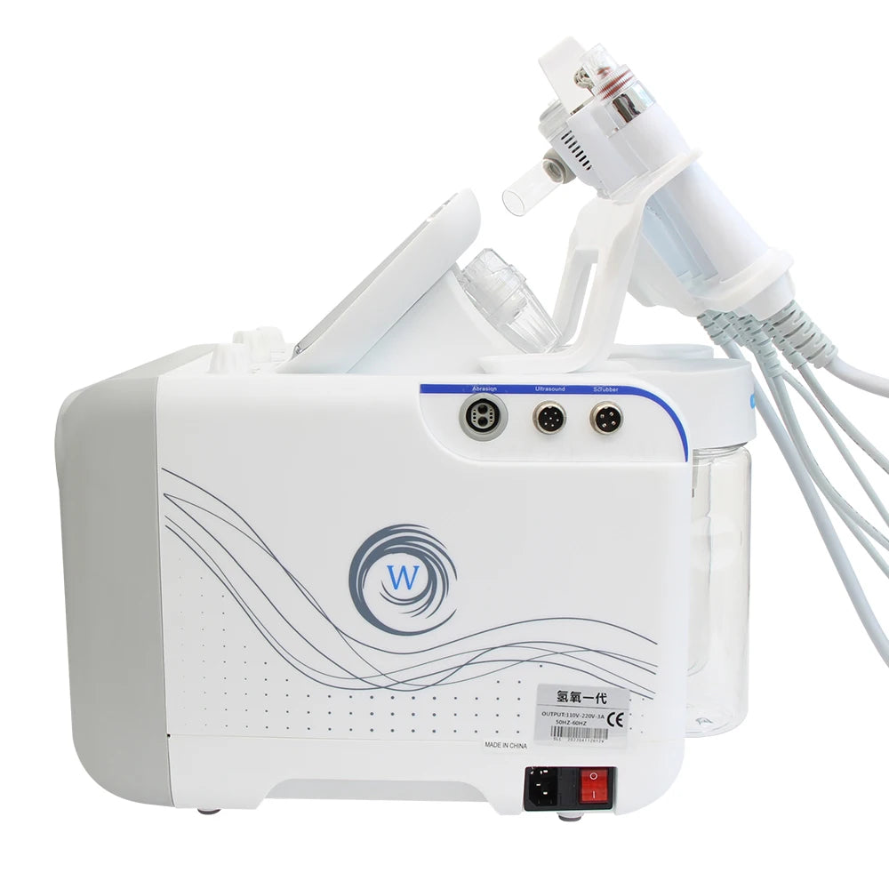 6 in1 Hydro Water Oxygen Jet Peel Machine Oxy Spray Facial Machine Cleaning RF Lifting Dermabrasion Skin Care Beauty Device Spa