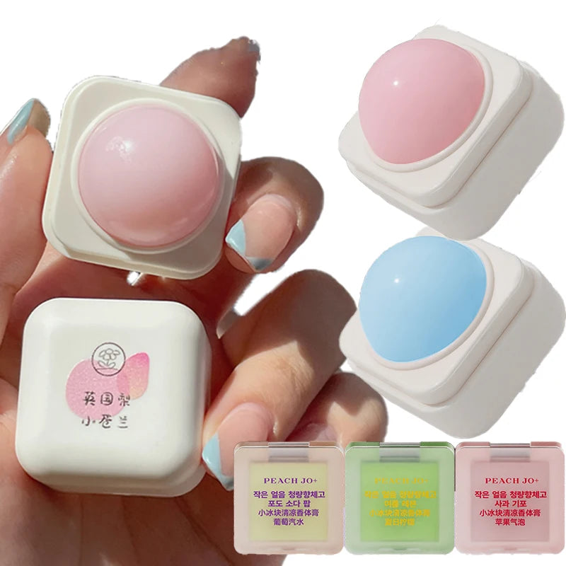 Small Ice Cube Solid Perfume Refreshing and Fragrant Lasting Deodorants Eliminate The Odor Lasting Balm Fruit Tea Fragrant Paste