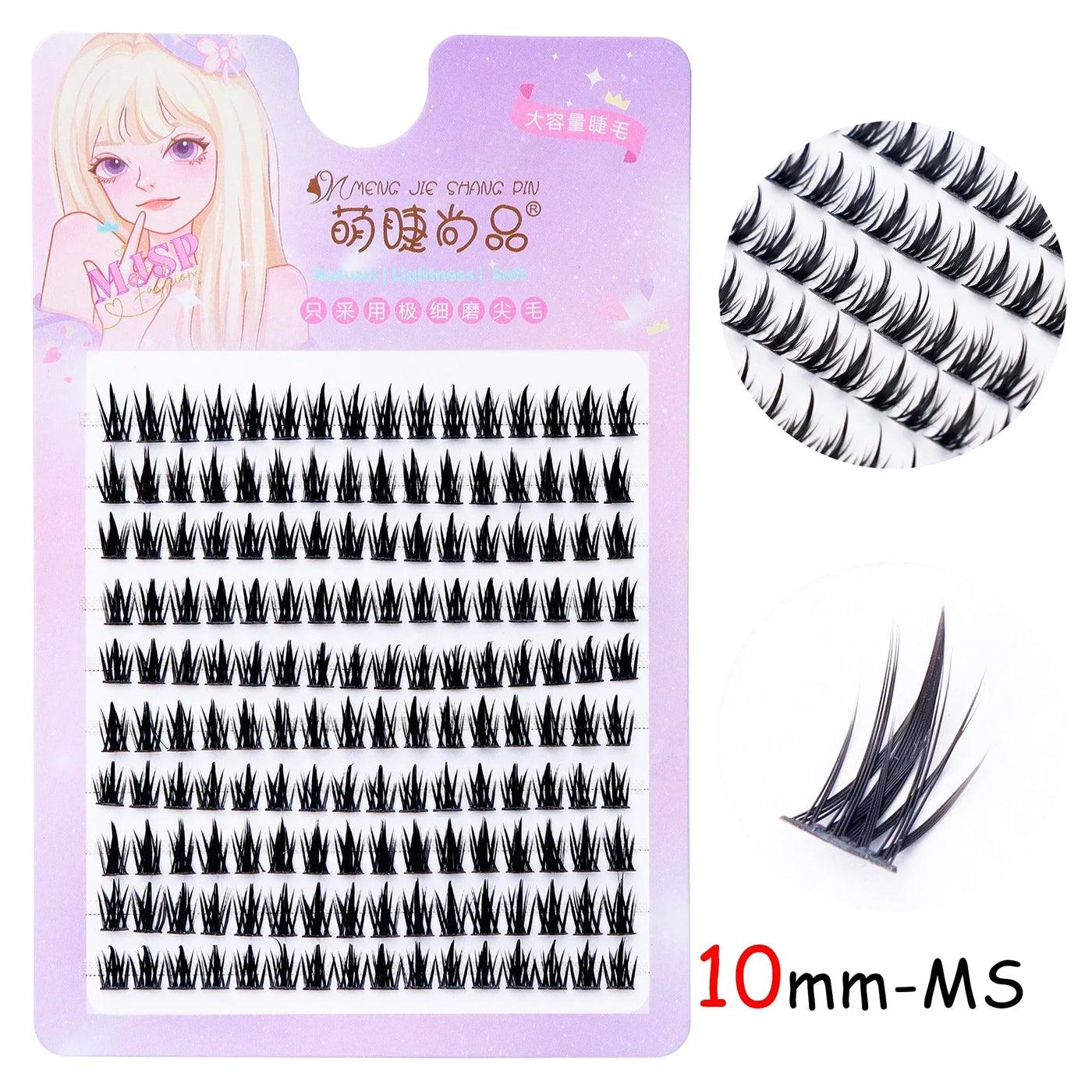 Individual Eyelashes DIY Eyelash Clusters Natural Fake Eyelashes Lash Clusters Manga Lashes Newbie Daily Eyelashes Makeup