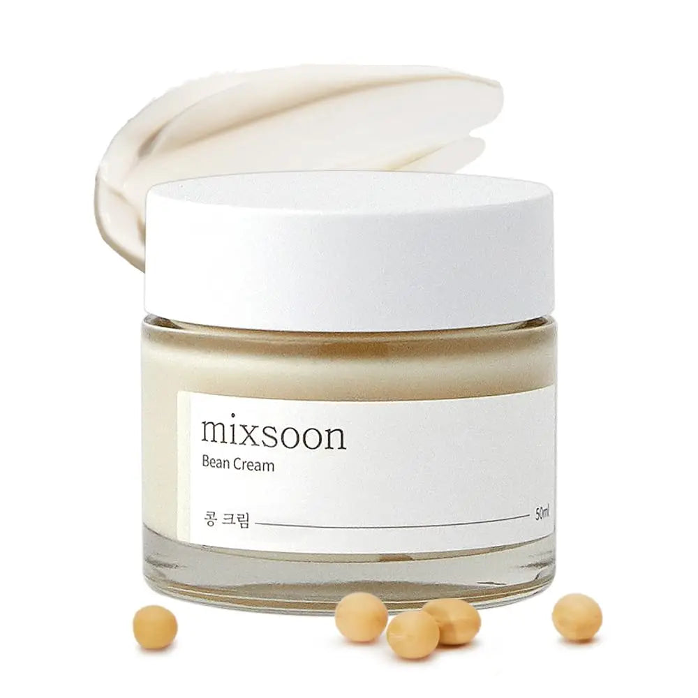 mixsoon Bean Cream - Intense Moisturizing Cream for Smooth and Nourished Skin, Pores and Sebum Care - Korean Glass Skin Care