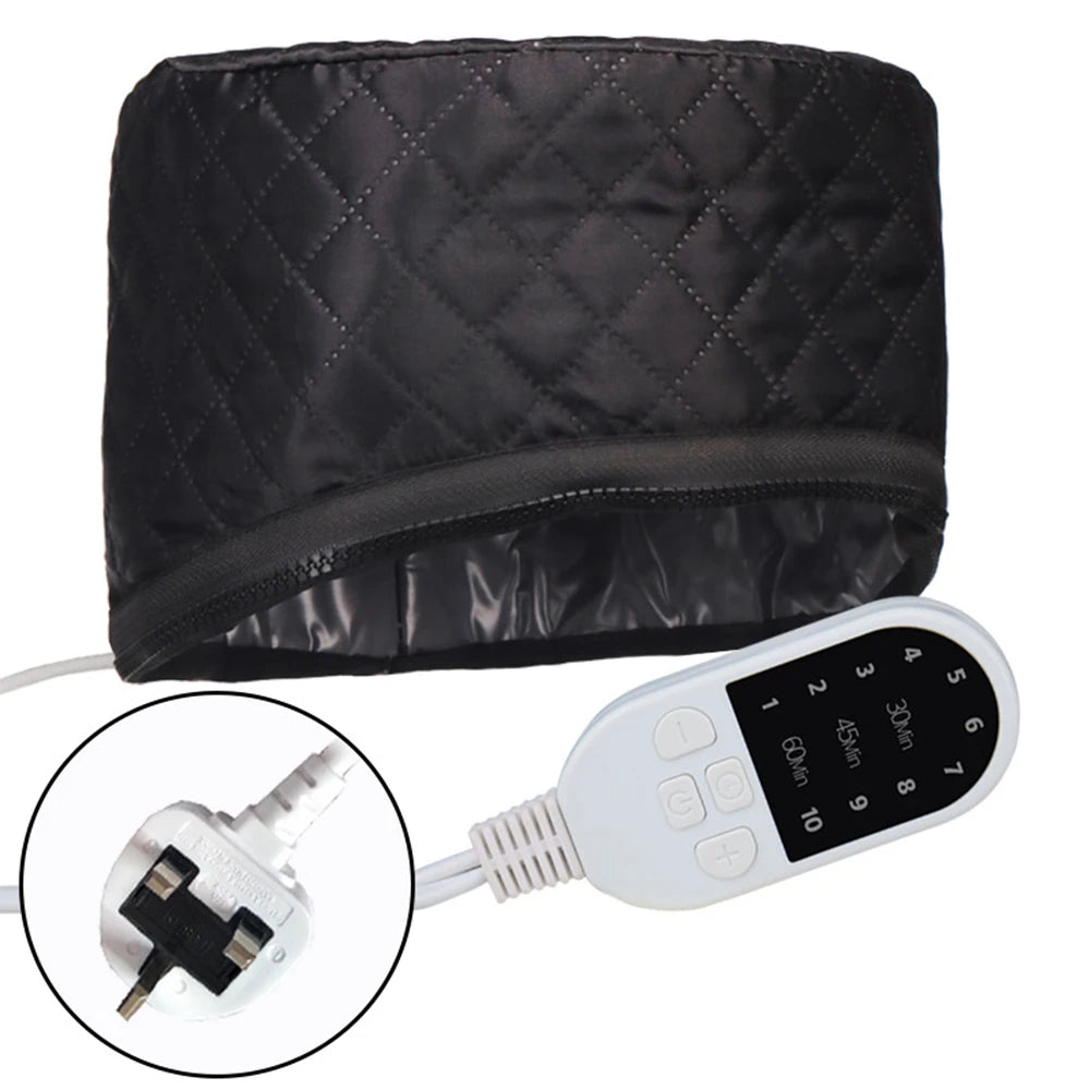 SPA Heat Cap Hair Steamer for Black Natural Hair 10 Level Hair Mask Hair Heating Cap for Hair Treatment Home Use