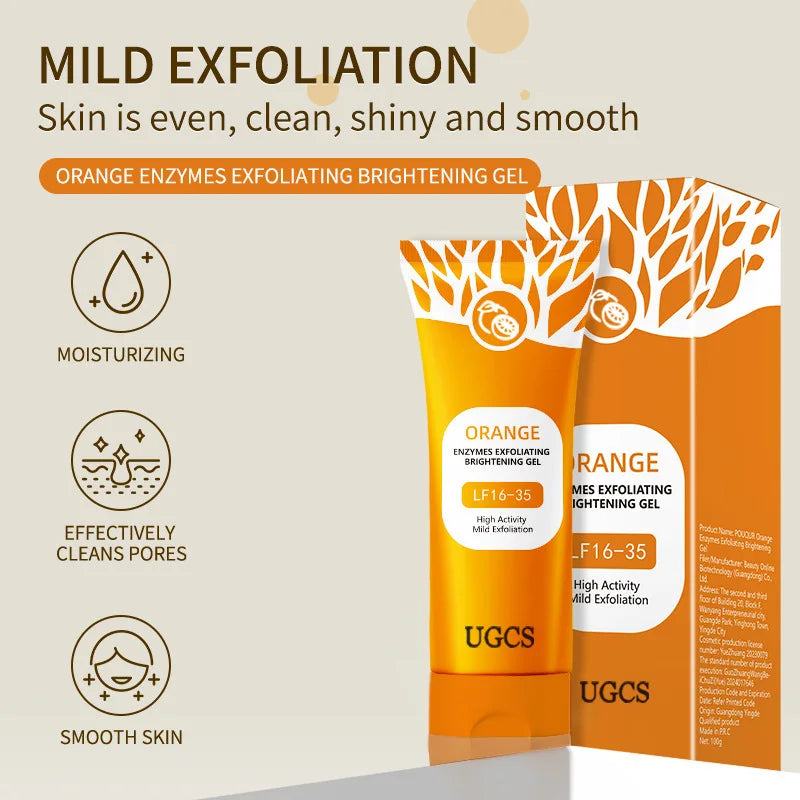 Facial exfoliating gel, moisturizing, brightening, nourishing, face cream, skin beauty care gel