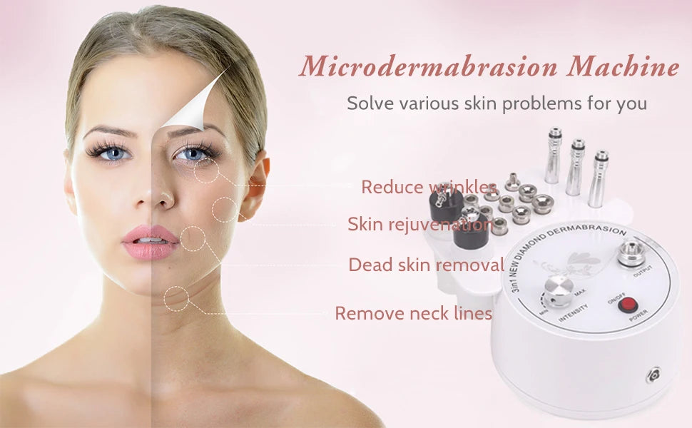 Professional Diamond Microdermabrasion Machine For Facial Peeling Skin Care Blackhead Removel Water Spray Exfoliation Machine
