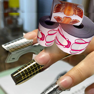 100pcs Nail Extension Guide Stickers French Nails Form Shaper Beginner DIY Acrylic/UV Gel/Poly Acrylic Gel Manicure Extension&*&