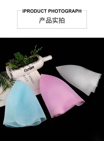DIY Salon Dye Silicone Cap With Needle Hair Coloring Cap Hair Highlights Hat Reusable Soft Durable Hair Dye Tool Dye