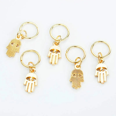 5pcs/bag Hair Braid Bead Butterfly Dreadlock Beads Ring Braiding Hair Sparkly Hair Styling Tool Bohemian Braid Hairs Accessories