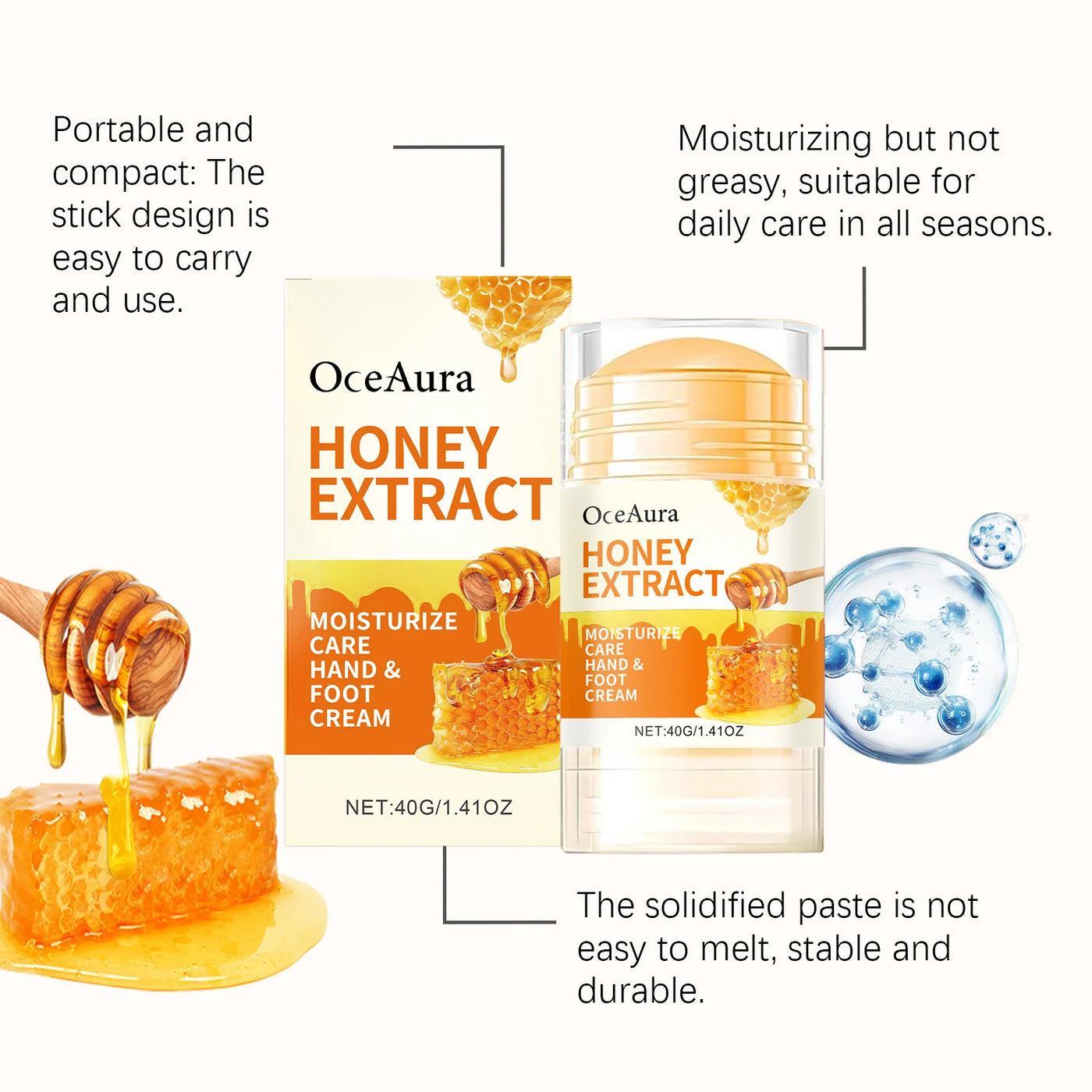 Moisturizing Foot Stick Improve Dry Rough Heel Crack Repair Products Soften Calluses Dead Skin Removal Balm Hydrating Hand Cream