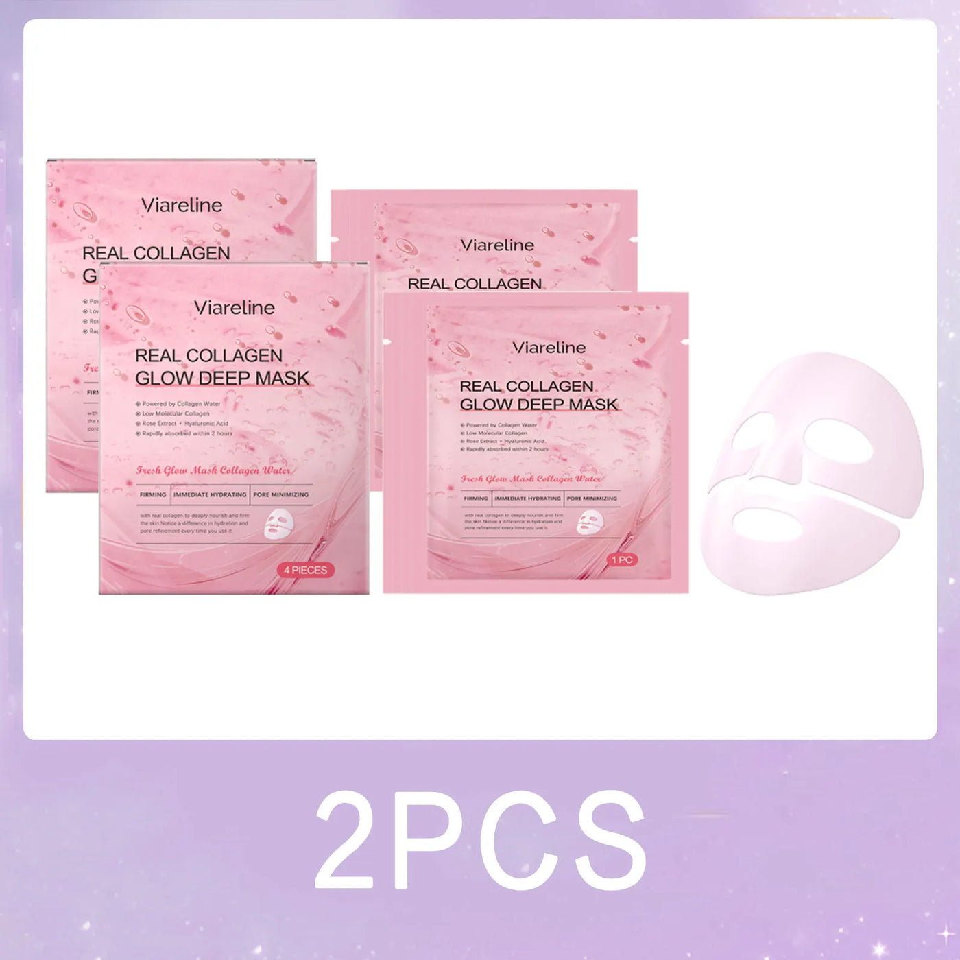 Collagen Hydrating Face Mask Pore Minimizing Anti Wrinkle Lift Firm Elasticity Enhancing Brightening Hyaluronic Acid Sheet Masks