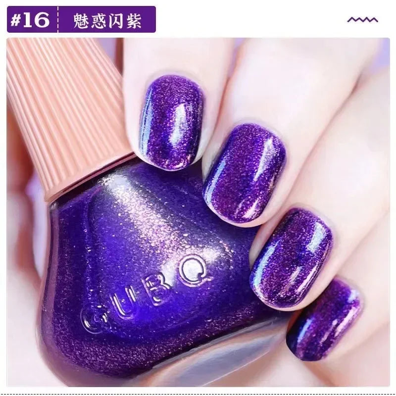 45 Colors Nail Polish Oil-based Nails Polish No-bake Quick Dry Non-tear Small Glitter Nail Gel Transparent Red Nail Art