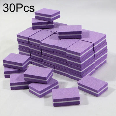New 100-10Pc Mini Buffing Sanding Files Block Pedicure Care Nail Art Buffer Polish Manicure Pedicure Nail File Tools Nail Charm