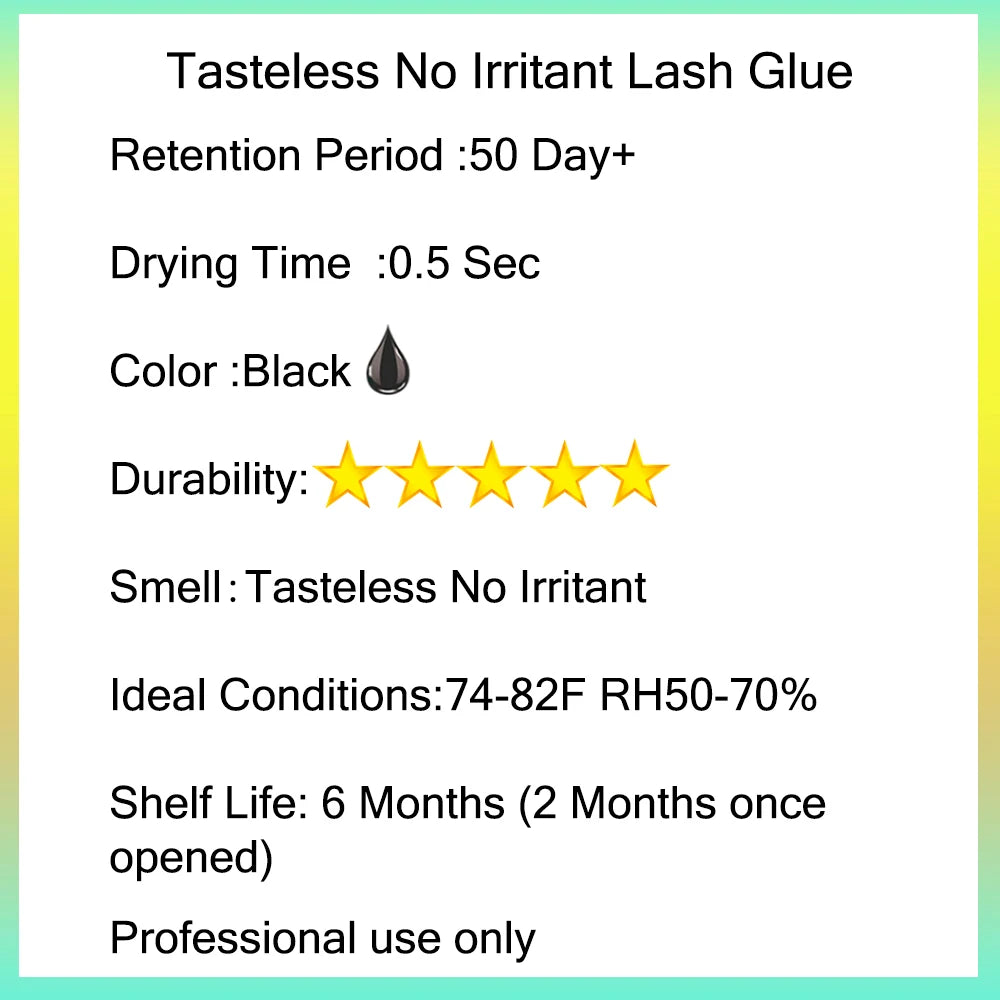 1PCS Sensitive Eye Lash Glue No Irritant 5ml Fast Dry Semi-Permanent Open Eye Eyelash Glue Extension Supplies Bonder Lash Primer