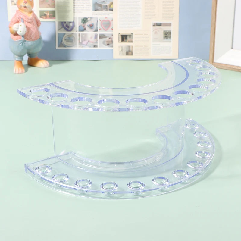 Eyebrow Brush Tube Display Stand Eyelash Brush Storage Bracket Tweezers Lipstick Storage Acrylic Pen Stand Beauty Makeup Tools