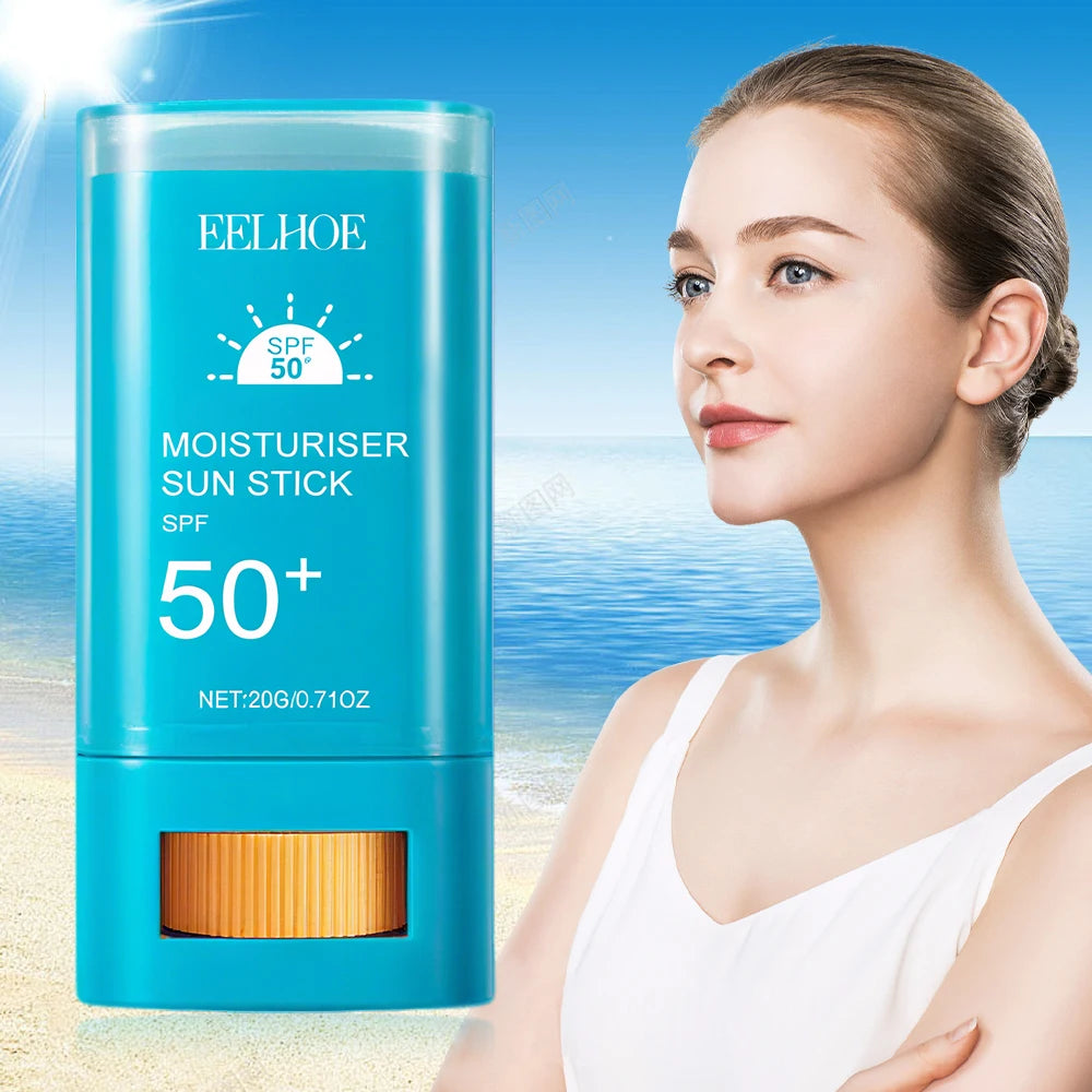 Moisturiser Sun Stick SPF50+ Moisturizing Brightening Non-Greasy Waterproof Sweatproof Isolation Face Body Sunblock Stick
