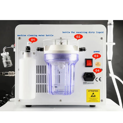 2 In 1 Oxygen Spray Water Facial Machine Dermabrasion Hydro Machine For Deep Cleansing Face