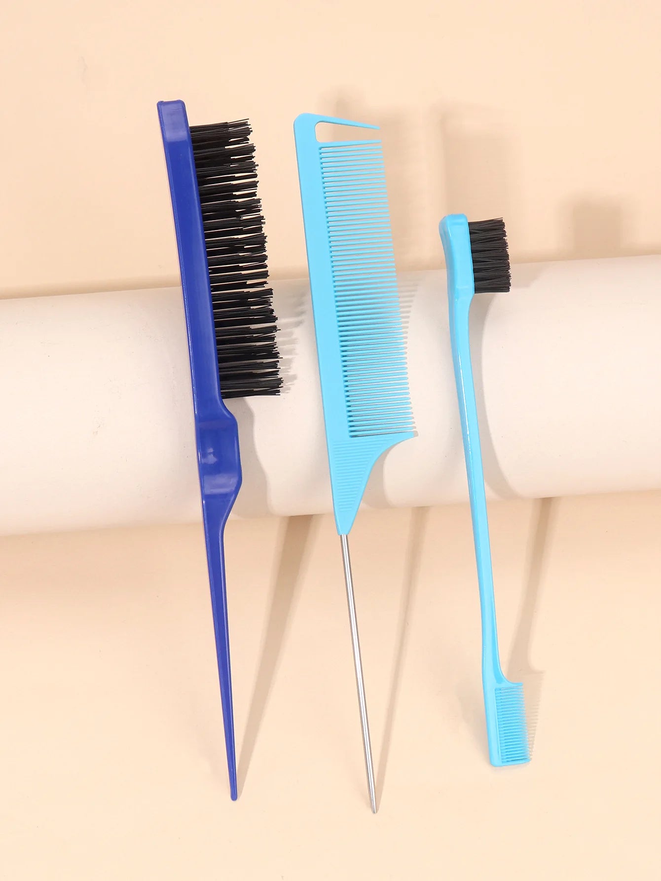 3pcs/set Double Sided Hair Edge Brush Set Hair Styling Comb Control Brush Accessories Hairline Brush Comb Styling Partition Comb