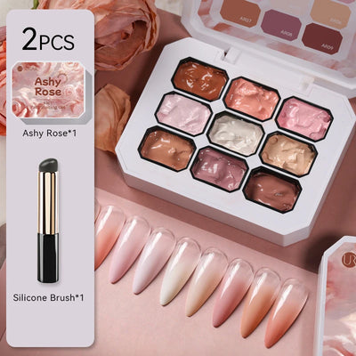 UR SUGAR 9 Colors 4 In 1 Pat Painting Gel Y2K Gradient Blush Color Semi Permanent Soak Off UV&LED Gel Nail Art Creation Salon DI