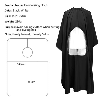 Barber Hairdresser Aprons Transparent Anti static Haircut Capes Waterproof Aprons Eagle Shawls Salon Barbershop Tools