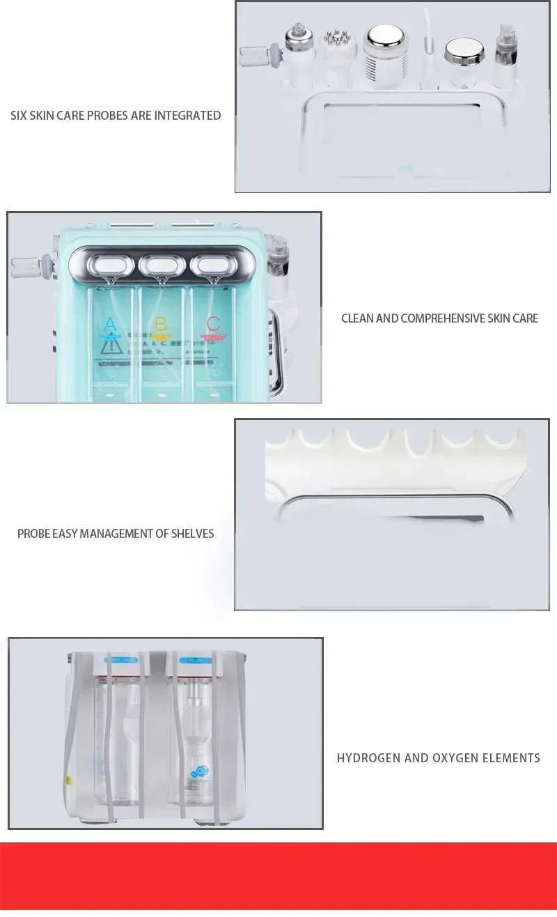 New Arrival! 7 In 1 H2O2 Water Oxygen Jet Peel Hydro Beauty Skin Cleansing Hydrofacial Machine Facial Machine Water Aqua Peeling