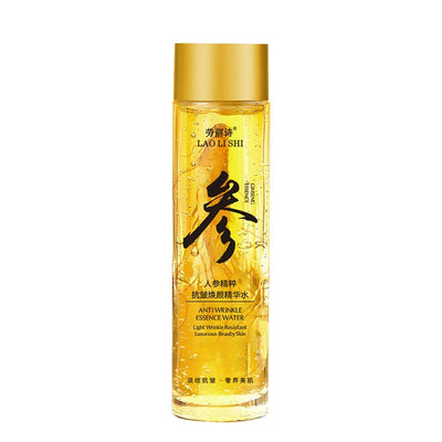 120ml Gold Ginseng Face Essence Anti Wrinkle and Rejuvenating Facial Serum Toner, Shrinks Pores, Moisturizes, Lifts and Tightens