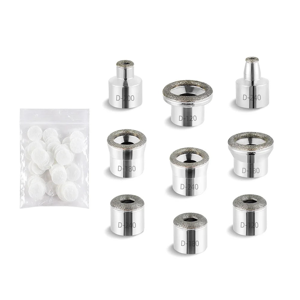 9 Tips 3 Wands Diamond Dermabrasion Accessory Tips For Facial Skin Peeling Blackhead Remover Face Care Beauty