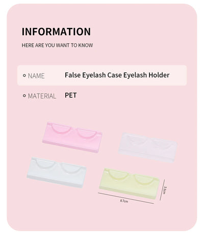 ANNAFRIS 50pcs Eyelashes Packaging Box False Lash Plastic Tray Holder Empty Storage Cover Mink Eyelash Display Box