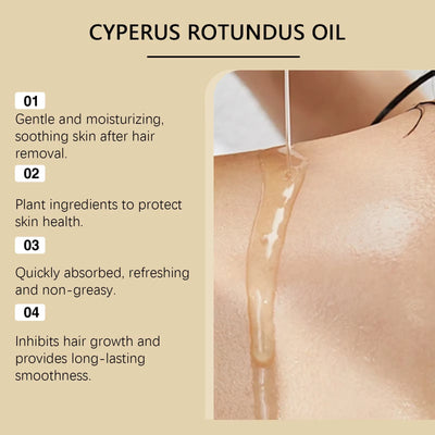 Pure Cyperus Rotundus Oil for Hair Removal Reducing Redness Armpit Legs Arms Body Hair Growth Inhibitor Repair Beauty Skin Care