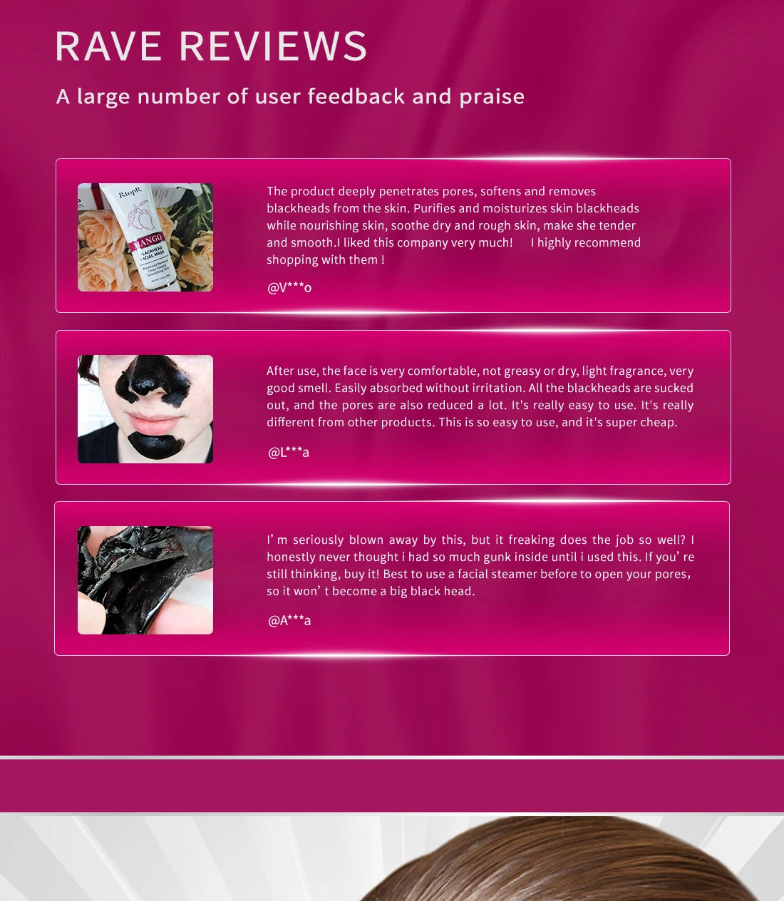 Mango Blackhead Remover Acne Treatment Nose Oil-control Mud Pore Strip Mask Whitening Cream Peel off Mask Nose Peel Skin Care