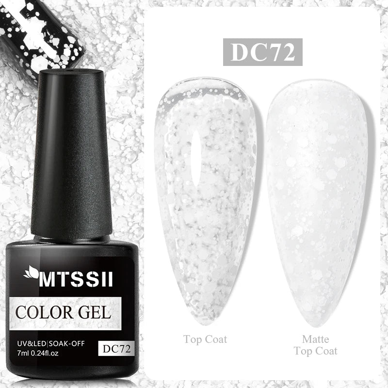 Mtssii 6ml Nail Gel Jelly Eggshell Gel Nail Polish Transparent Gel Soak Off Nail Art Gel UV LED Varnish