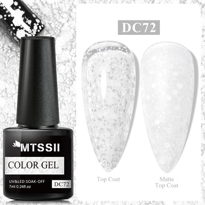 Mtssii 6ml Nail Gel Jelly Eggshell Gel Nail Polish Transparent Gel Soak Off Nail Art Gel UV LED Varnish