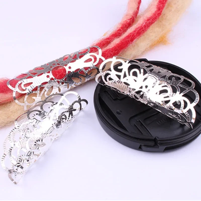 5pcs/bag Hair Braid Bead Butterfly Dreadlock Beads Ring Braiding Hair Sparkly Hair Styling Tool Bohemian Braid Hairs Accessories