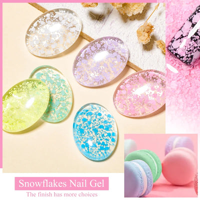 Mtssii 6ml Nail Gel Jelly Eggshell Gel Nail Polish Transparent Gel Soak Off Nail Art Gel UV LED Varnish