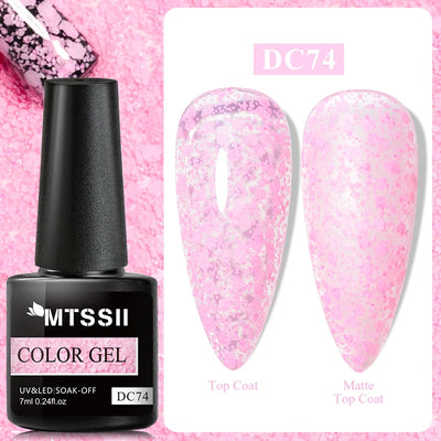 Mtssii 6ml Nail Gel Jelly Eggshell Gel Nail Polish Transparent Gel Soak Off Nail Art Gel UV LED Varnish