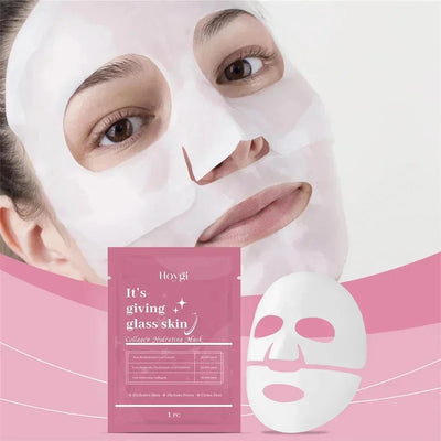 1/3/5/10PCS Collagen Face Mask Moisturizing Oil-Control Brightening Skincare Hydrating Shrink Pores Sheet Mask Beauty Skin Care