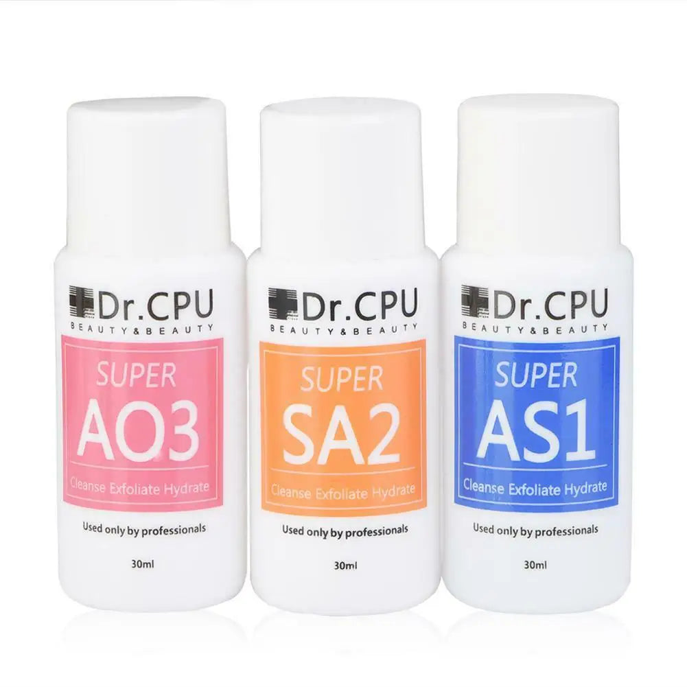 3PCS AS1 SA2 AO3 High Concentrated Aqua Peeling Solution 30ML For Hydra Dermabrasion Beauty Machine Facial Skin Care Cleansing