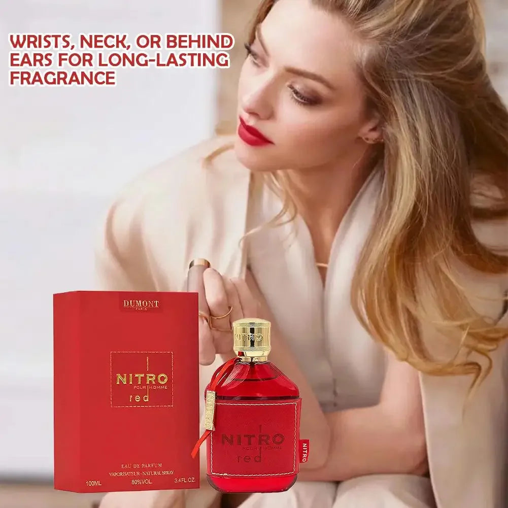 Nitro Red Dumont MEN Fragrance Middle Eastern Arabic Perfume Men's Perfume Women's Perfume Long-lasting 100ml