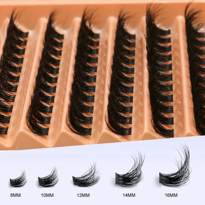 Lash Clusters Set DIY Eyelash Extension Kit Individual False Eyelashes Lash Clusters Bond and Seal and Lash Applicato Makeup