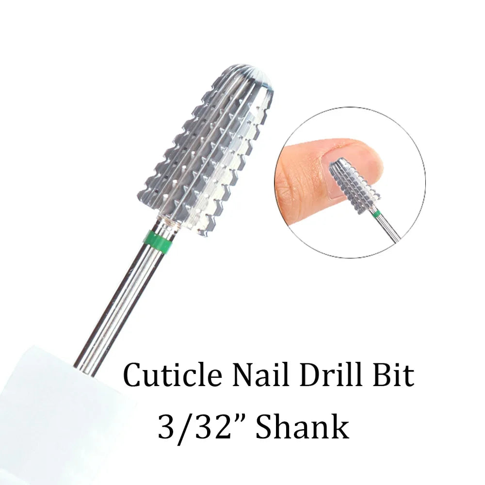 1pc Tungsten Carbide Nail Drill Bit Cutter For Manicure Machine Carbide Electric Nail Drill Milling Cutter For Nail Accessories