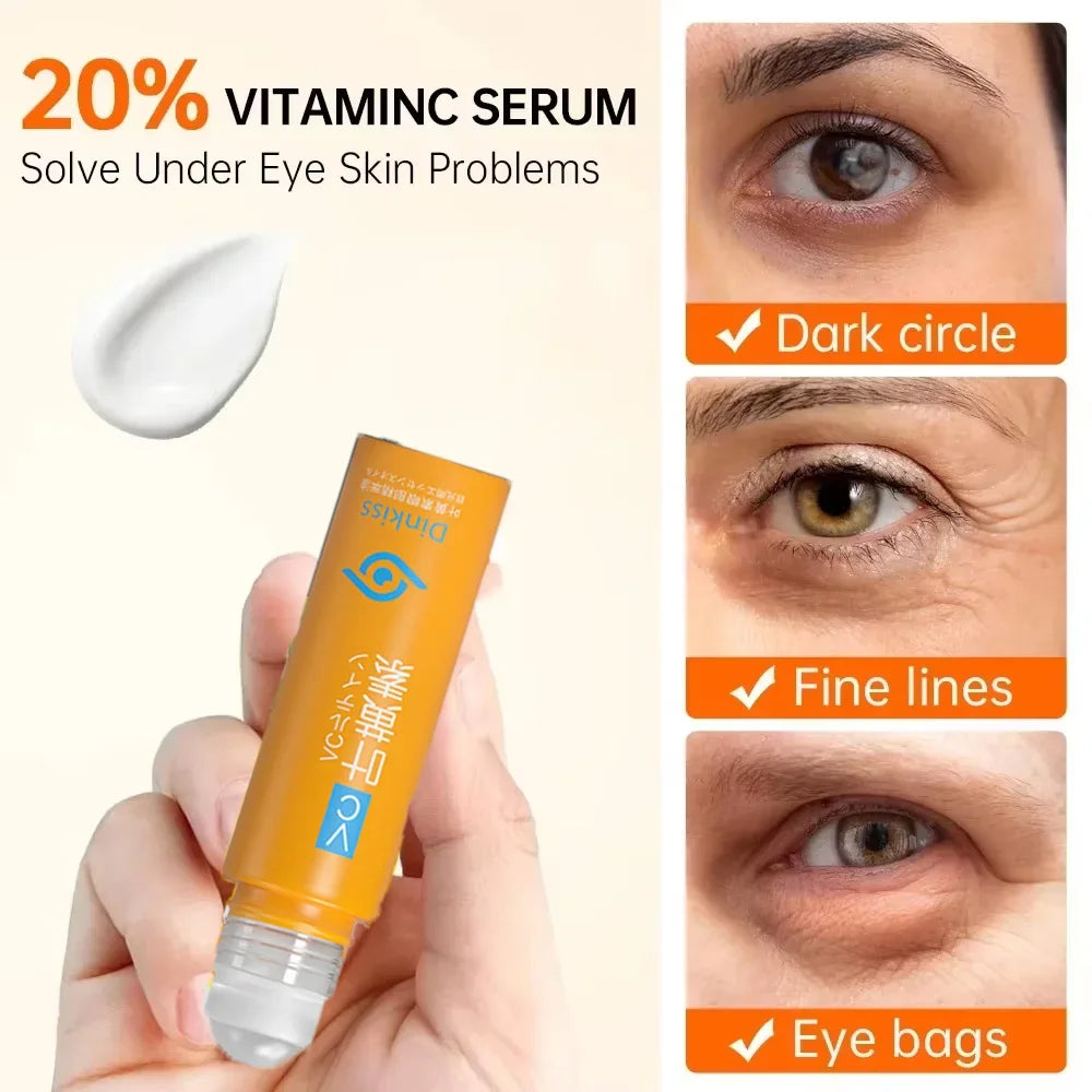VC Lutein Eye Essence Oil Eye Roller Ball Removes Dark Circles Dullness Eraser Eye Bag Fade Fine Line Nourishing Essence