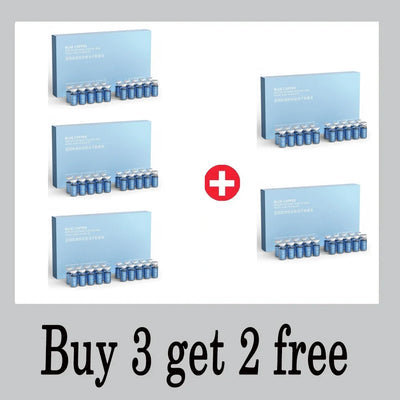 Blue Copper Peptide Freeze-Dried Powder Set Oligopeptide Anti Wrinkle Essence Shrink Pores Acne Treatment Skincare Serum 20pcs